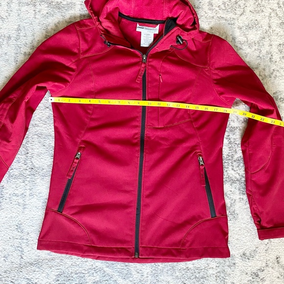 Free Country Red Hooded Hard Shell Jacket Size XS - Picture 4 of 12